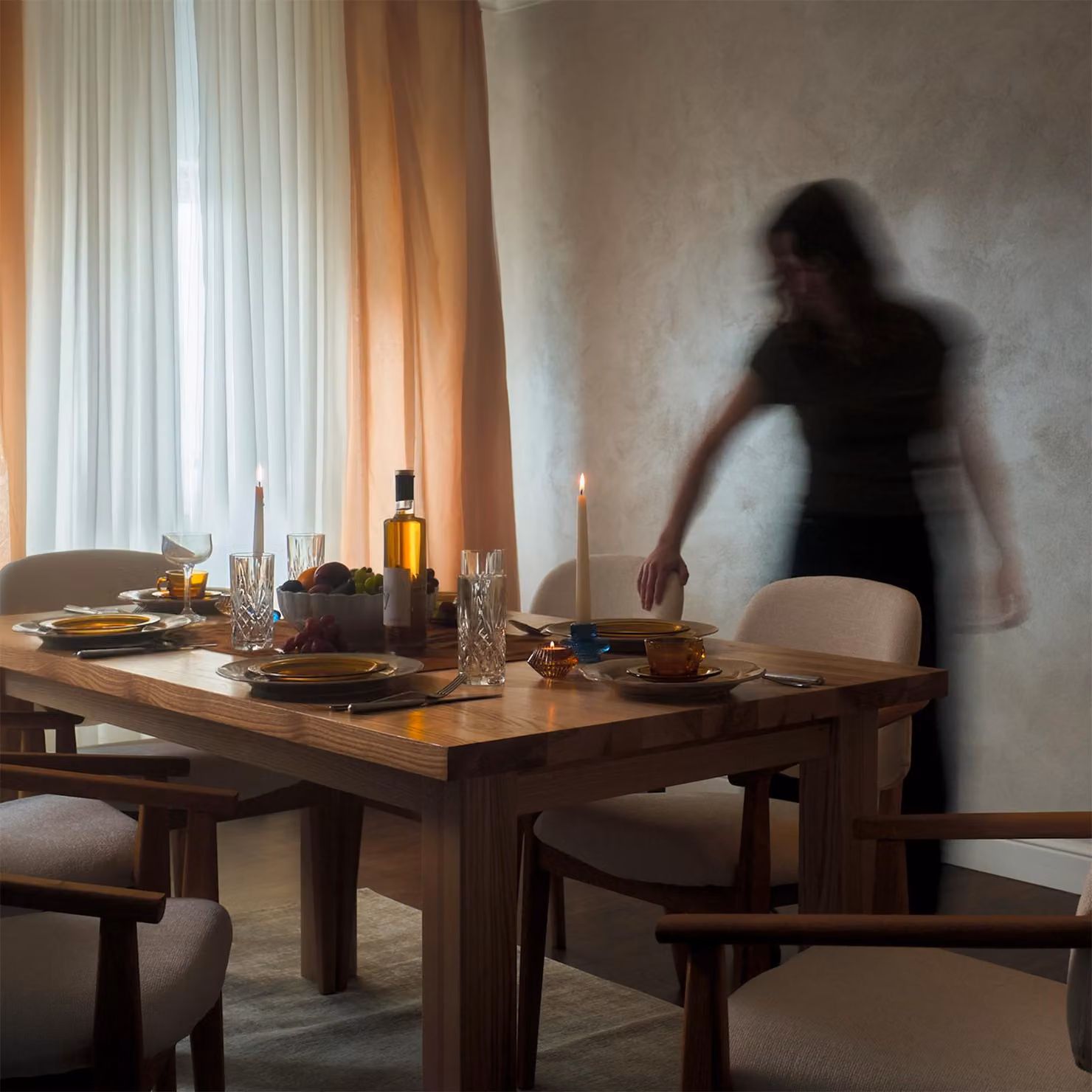 Tavolo da pranzo realizzato a mano in legno massello di frassino | Design minimalista scandinavo - 240 cm