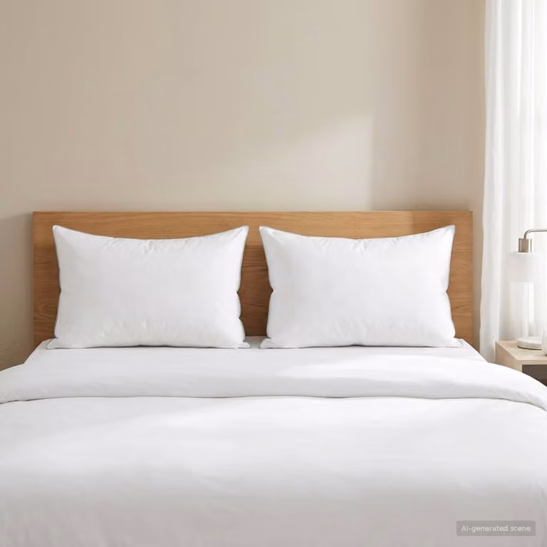 Set di 2 cuscini vidaXL in lana australiana e cotone, colore bianco, L 75 cm x P 50 cm