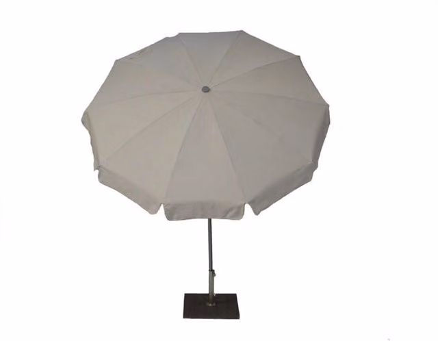 Ombrellone palo centrale Inox Made in Italy - diametro 200 cm - Ecru