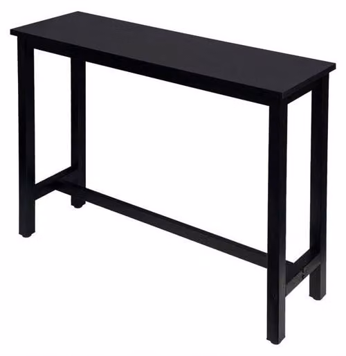 Scaletta con poggiapiedi - robusta e versatile - nera - adatta a qualsiasi arredamento - dimensioni 140x40x100 cm