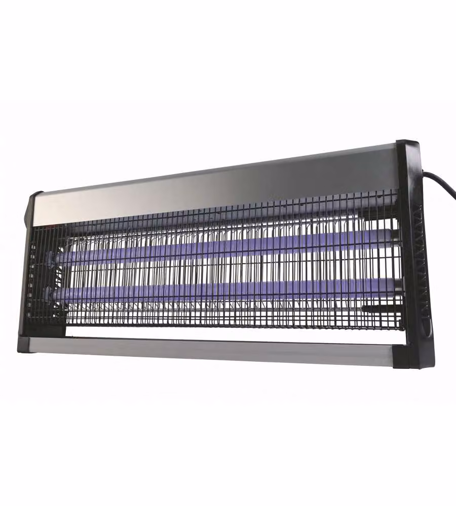 Kooper Zanzariera Elettrica Elettra 40W Nero e Silver - Copertura 20 m