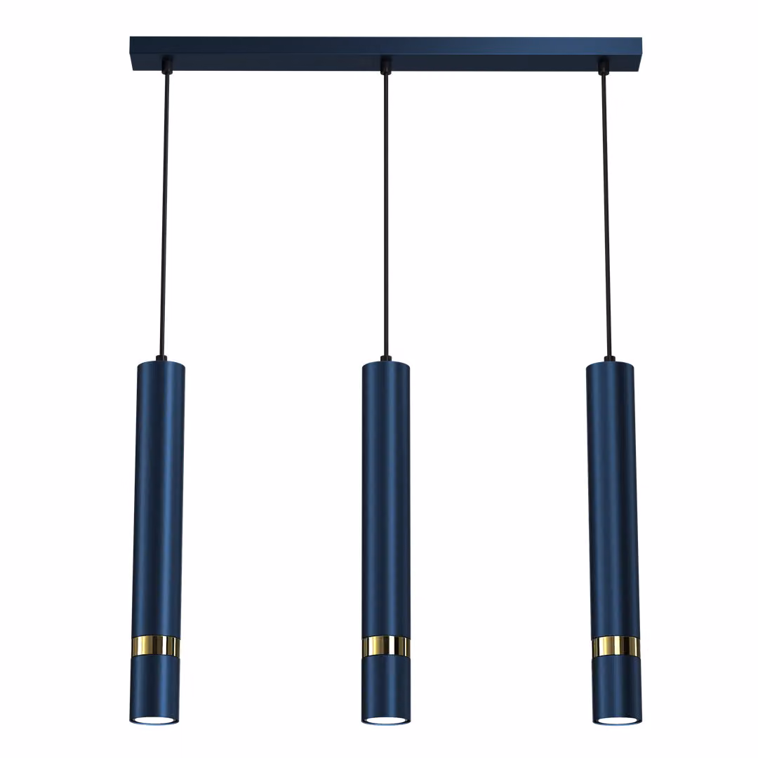 Milagro JOKER lampadario a sospensione MLP7726 blu navy / oro