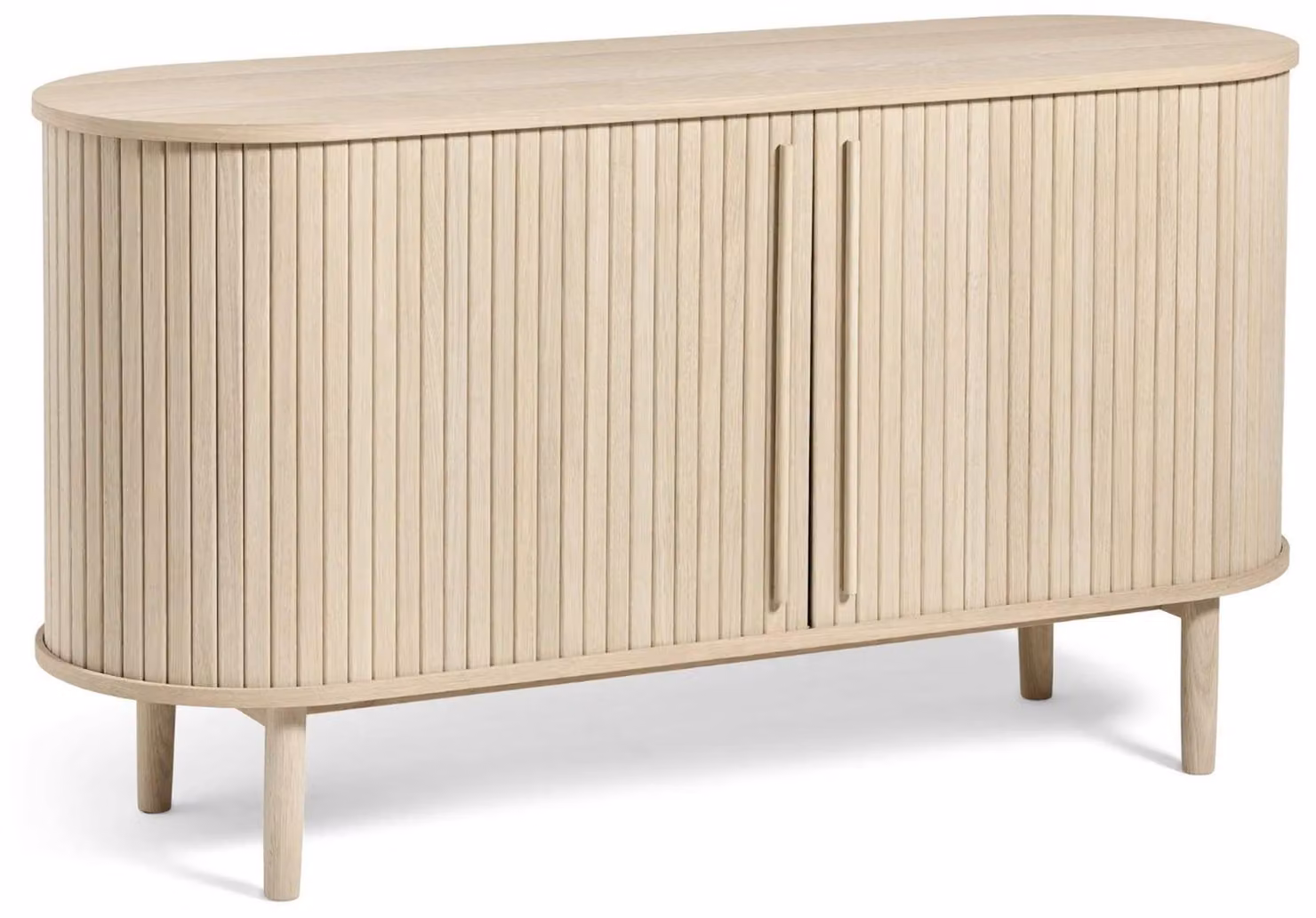 Selsey Meta - Credenza a 2 ante, legno di quercia sbiancato, 140 cm