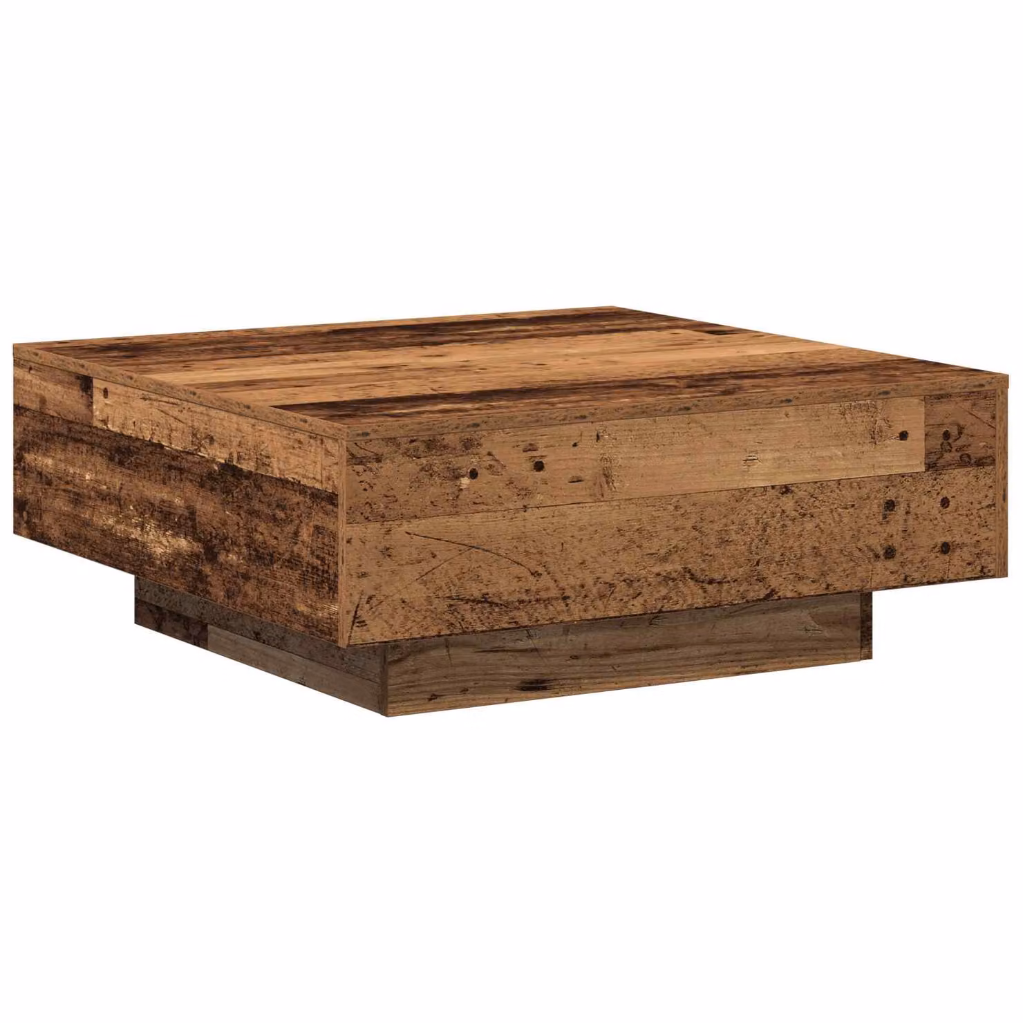 vidaXL Tavolino da salotto moderno in legno marrone L: 80 cm, P: 80 cm, H: 31 cm
