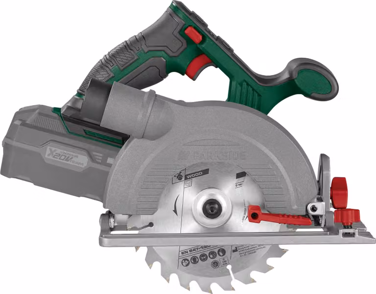 PARKSIDE® 20 V / Sega circolare portatile a batteria «PHKSA 20-Li C4», senza batteria né caricabatterie