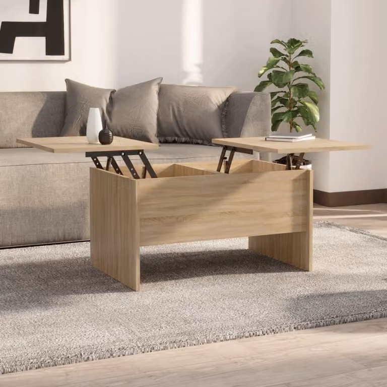 Maison Exclusive - Tavolino Sonoma in rovere 80x50x42,5 cm Materiale ligneo