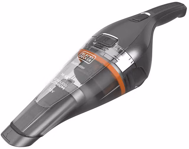 Aspirapolvere senza fili Black + Decker NVC220WC, Potenza 80 W, Autonomia 12 min, Contenitore 0,385 l, Grigio/Cromato