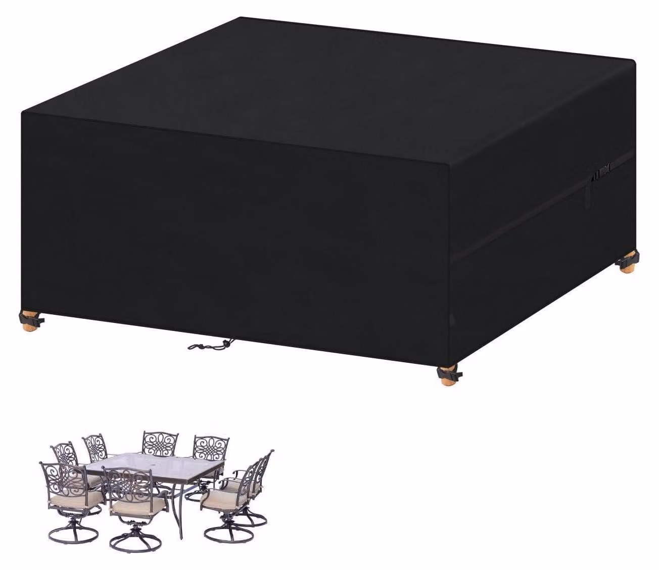 Copertura impermeabile per mobili da giardino, realizzata in tessuto Oxford 420D, dimensioni 150x130x90 cm
