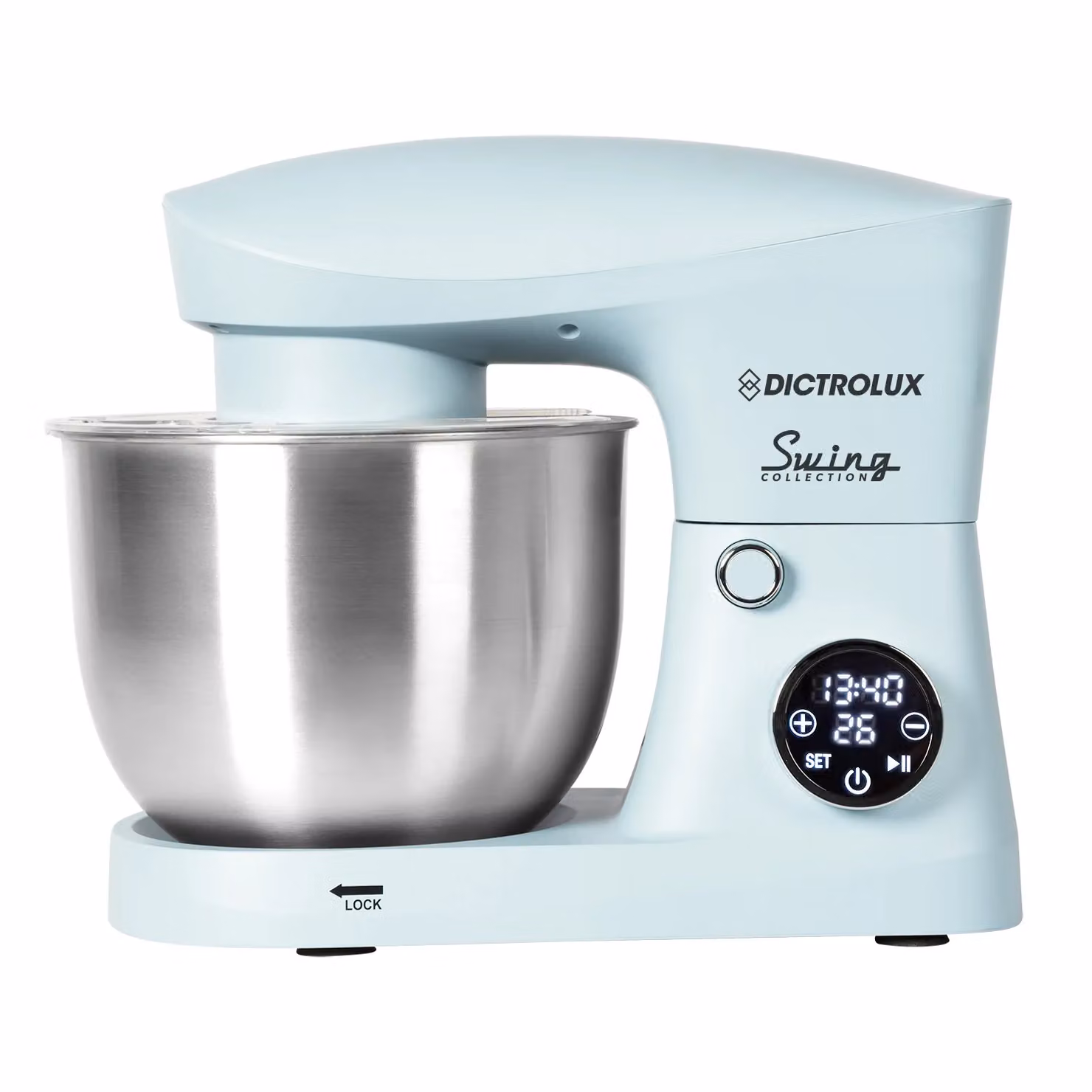 Impastatrice Planetaria Dictrolux Swing SM-2545L Celeste con Display Digitale, Capacità 5 Litri e 1500 Watt – 1