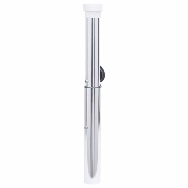 vidaXL Presa a terra per ombrellone con palo da 40-50 mm alluminio argento