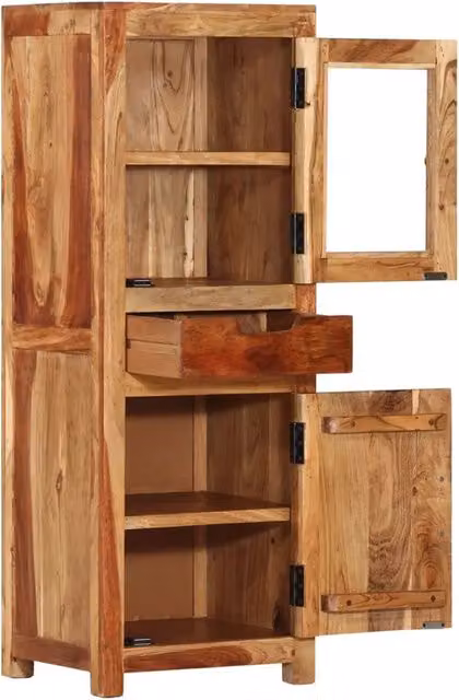 Credenza 40x34x110 cm in Legno Massello d'Acacia 338431