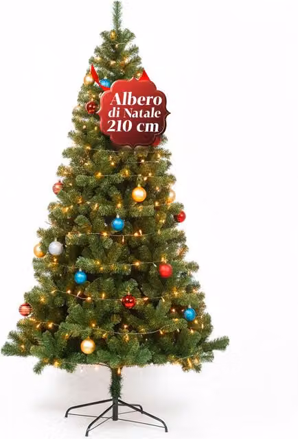 Albero di Natale Realistico Saint Joy Verde Altezza: 210 cm