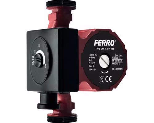 Pompa di circolazione elettrica per acqua sanitaria Ferro 25-40/180mm W0601