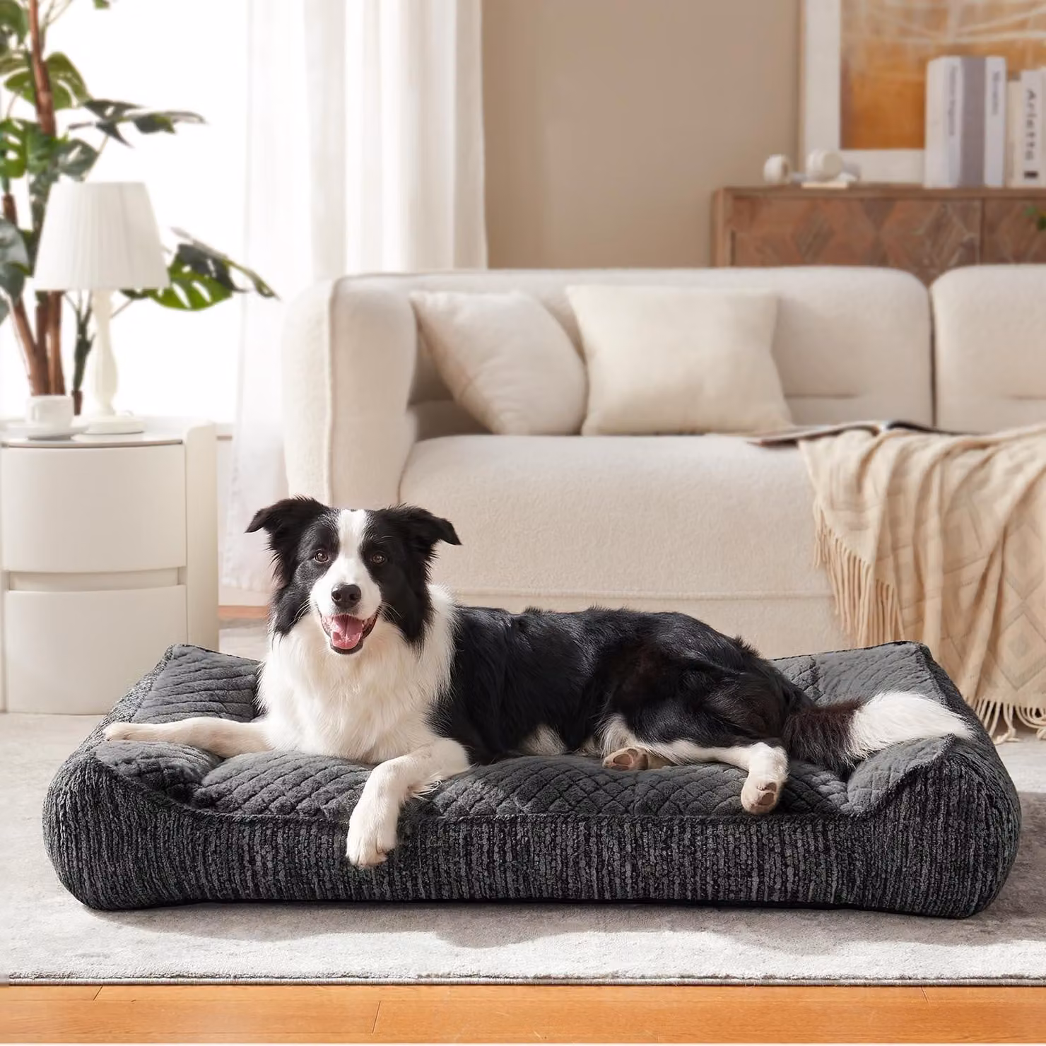 Cuccia ortopedica per cani - Ergonomica, lavabile, 35 x 64 x 20 cm