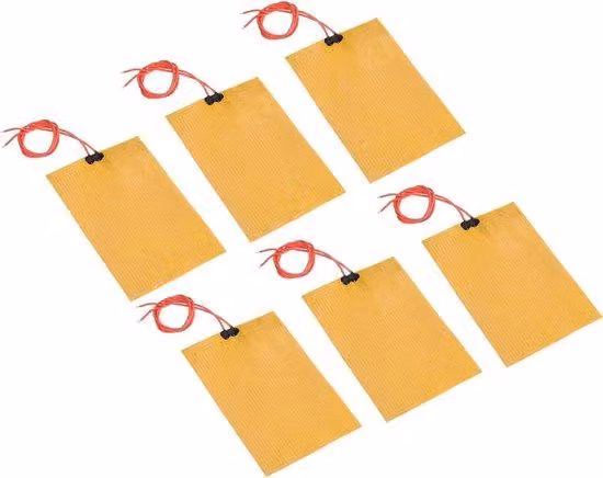 Pannello riscaldante 24 V 50 W in poliimmide, elementi autoadesivi 135 mm x 95 mm per una temperatura costante
