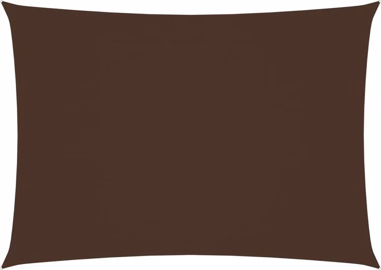 The Living Store Tenda da sole in tessuto Oxford rettangolare 2x4,5 m Marrone