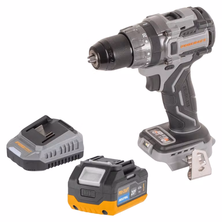 Procraft Industrial CD20Abb Avvitatore a percussione a batteria 20 V 85 Nm Solo - senza batteria, senza caricabatteria