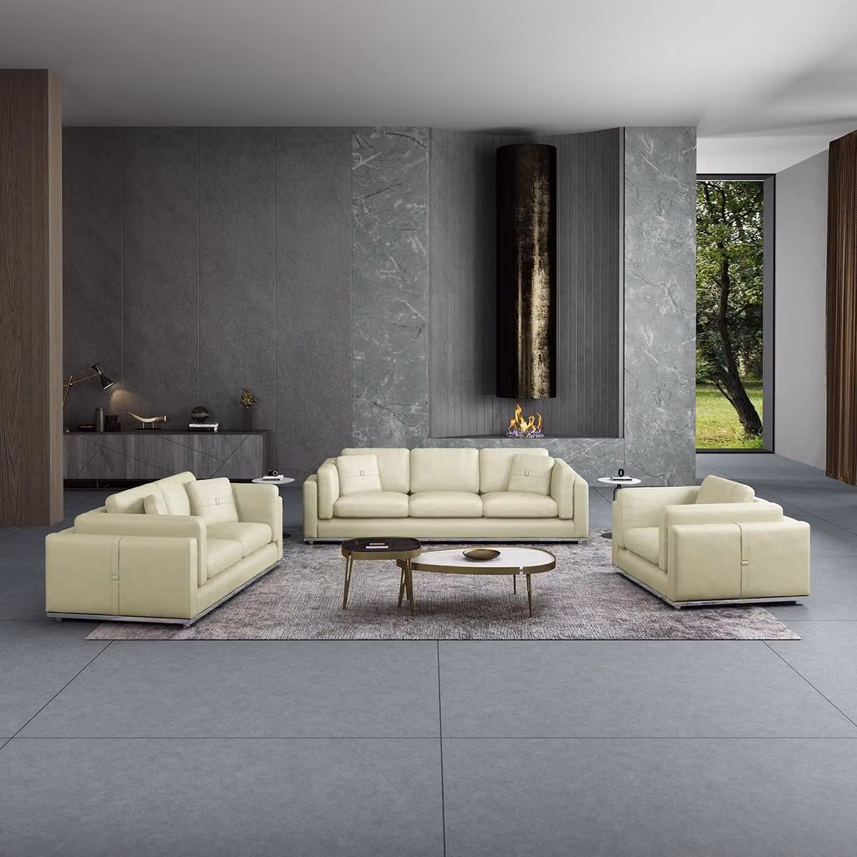 Ledersofa Sofagarnitur 3 2 1 Sitzer Set Garnitur Polstersofa Couch Sofa Couch