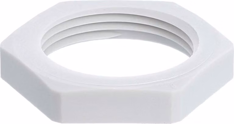 WISKA Controdado M25x1,5 GPA-M25 esagonale in poliammide (PA), colore grigio chiaro RAL 7035 - 1 pezzo