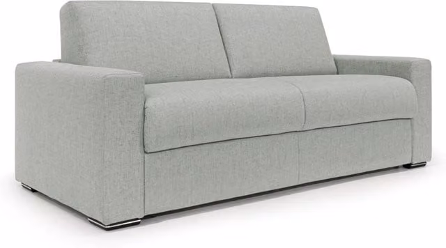 Divano letto Nixon Divani.Store Grigio Chiaro con materasso, L 220 cm, H 20 cm, Materasso 160 x 197 cm