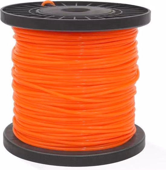 Filo per tagliaerba rotondo 2,4 mm x 100 m, nylon arancione