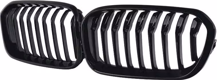 Griglie da corsa, plastica ABS resistente, facile installazione, nero lucido