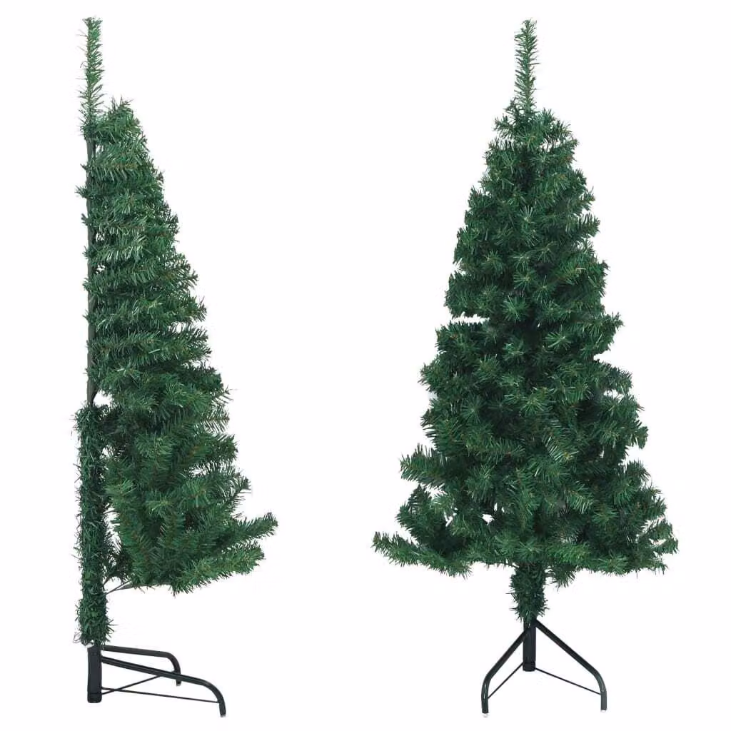 Albero di Natale artificiale ad angolo verde 150 cm PVC