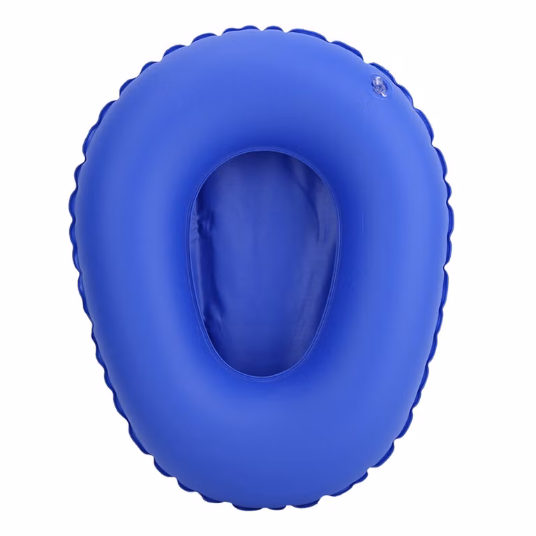 Cuscino per il water, forma morbida e unica, bacinella gonfiabile per il letto, resistente all'usura, espandibile, apertura ampia per un uso quotidiano, ideale per anziani
