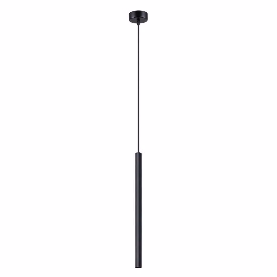 Lampada a sospensione ARCHE 1 nero 1xG9 8W acciaio 120x8x8cm Sollux Lighting