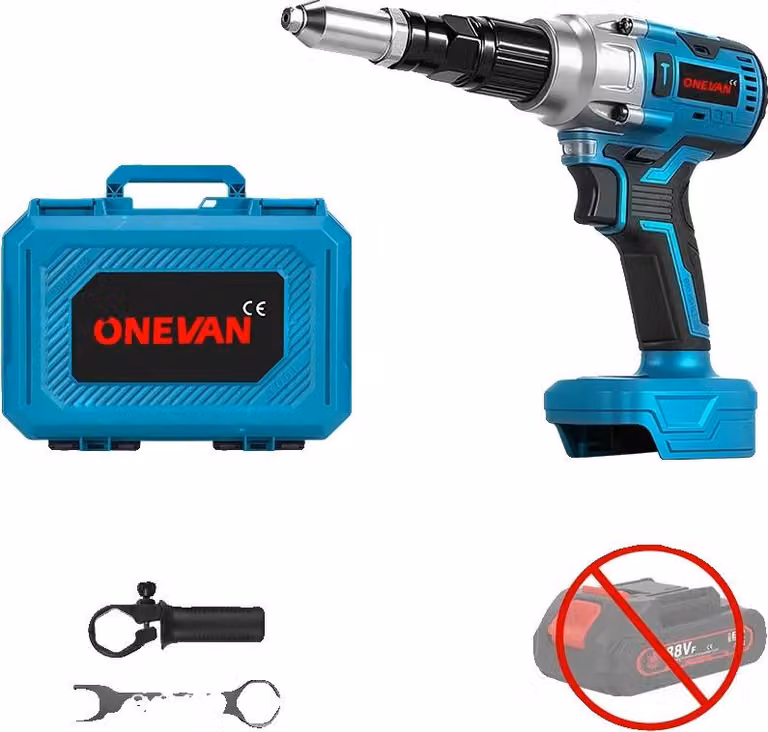 Pistola sparachiodi, funzionamento senza fili, compatibilità versatile, SENZA batteria - 25000 N