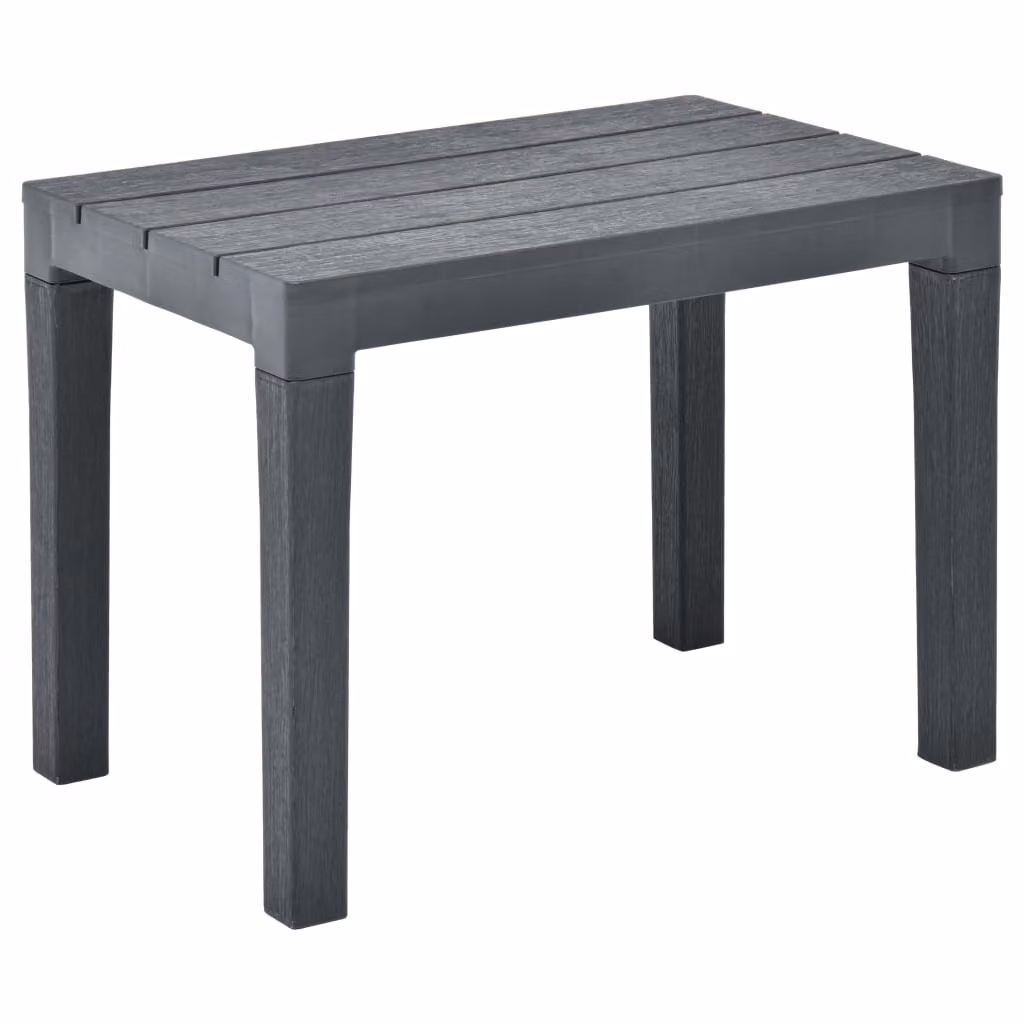 Panche da giardino 2 pz. Plastica antracite