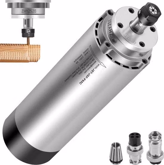 Motore mandrino raffreddato ad aria da 1,5 kW, 2220 V, per tecnologie di taglio e fresatura CNC