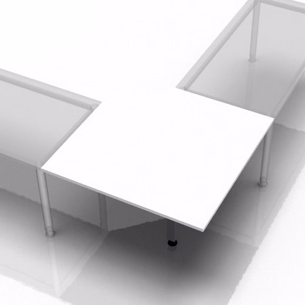 XBT12 G - Pannello trapezoidale 120x120 bianco