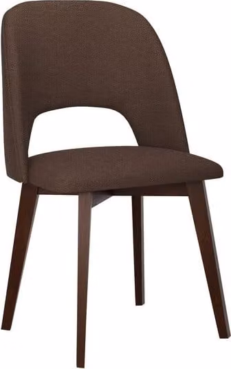 Sedia da pranzo imbottita AFTON 7 - noce / marrone 2