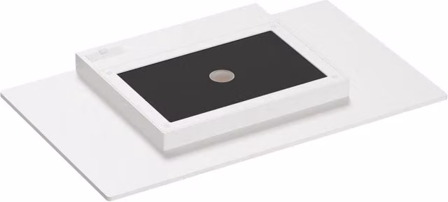 Applique a LED da muro Pla XL Bianca di Beneito & Faure, luce verso l'alto in alluminio con CCT Switch 2700K/3200K/4000K, ideale per giardino e terrazza