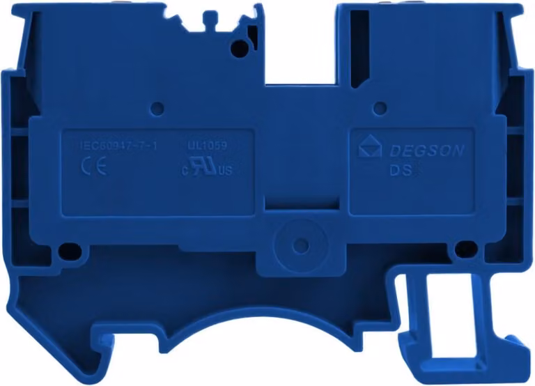 Morsettiera 6mm2 Terminale passante blu UL 5637