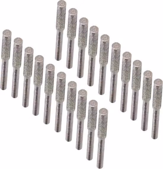 Affilatore per catene da motosega da 20 pezzi, affilatore per catene da motosega con meccanismo di sbavatura - Affilatore per catene da motosega - Affilatore per catene da motosega con diverse misure di lima - Argento.