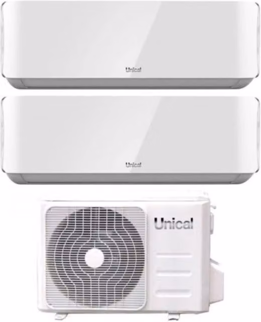 Condizionatore Dual Split Unical Air Cristal 13+13 (12+12) XMX3 21HE R-32 Bianco con Wi-Fi e App Control