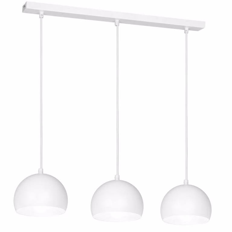 Lampada a sospensione bianca a 3 tonalità 65cm Sool 3xE27 15W Luminex