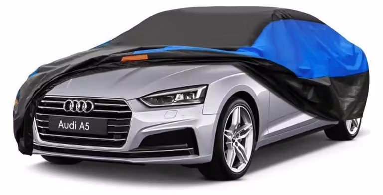 Copertura impermeabile e traspirante per auto, adatta ai modelli Audi A5 (2009-2024), disponibile nei colori nero e blu