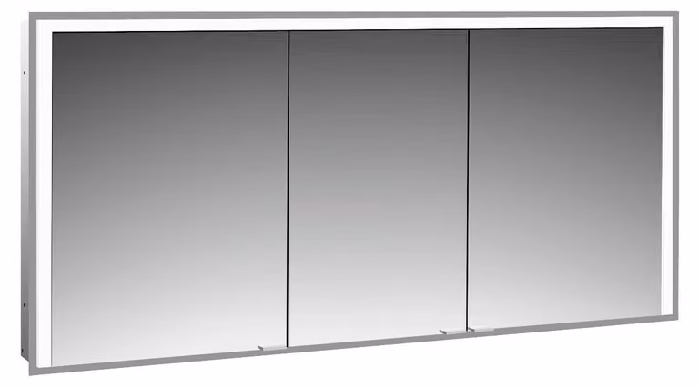 emco prime 3 armoire de toilette, 1600mm, 3 portes, modèle encastré, 949717208, 949717208