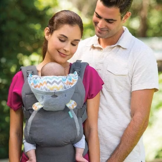 Portabambino Infantino a fibbia per neonati e bambini in età prescolare, grigio