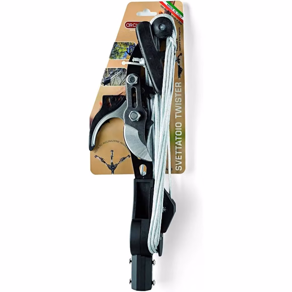 Svettatoio Tagliarami Troncarami Twister Archman con Corda da 9,5 m e Diametro 40 mm, Nero – 2