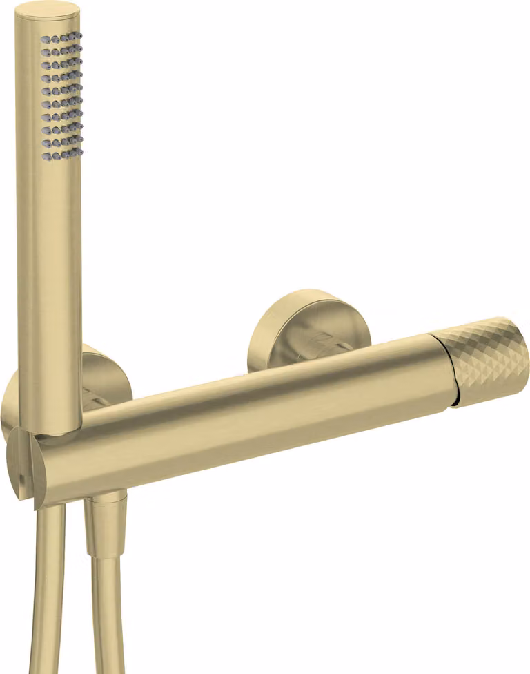 Miscelatore per doccia Deante gold con set, ottone, flessibile da 1500 mm