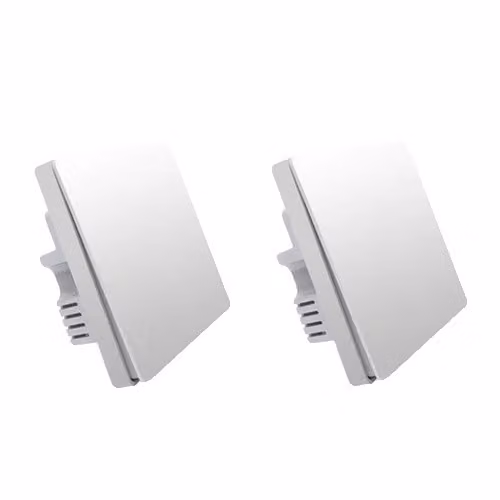 Interruttore a parete intelligente, senza conduttore di neutro, tecnologia wireless ZigBee, senza neutro 1x2