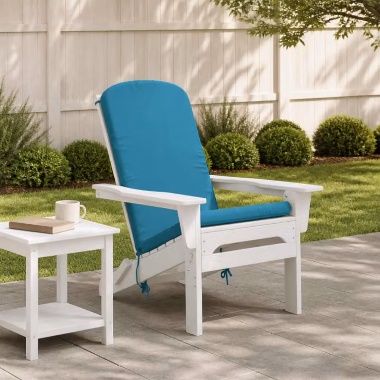 Cuscino per Lounger Sole vidaXL GEMERT Azzurro in Poliestere con Rivestimento Lavabile e Resistente ai Raggi UV