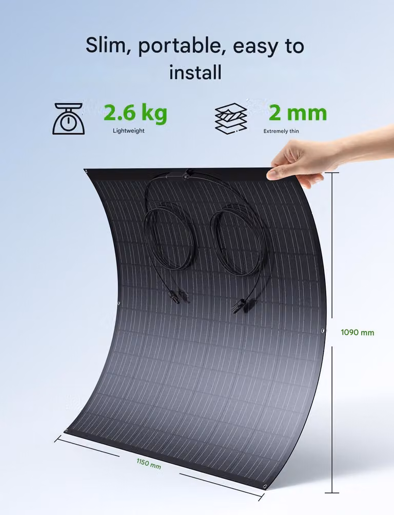 Pannello solare flessibile, 4 x 240 W - Monocristallino, 960 W