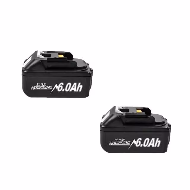 Batteria, 18 V, alta capacità, ricambio per Makita, 2 pezzi BL1830 6,0 Ah