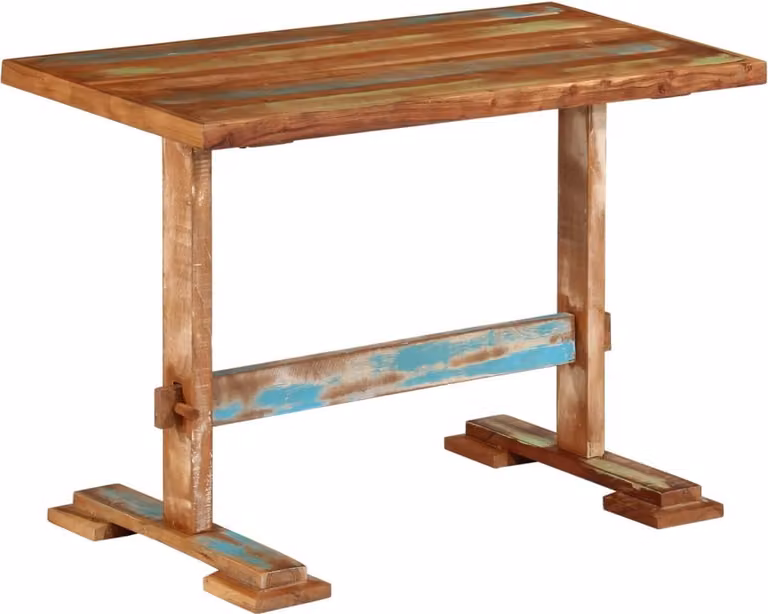 Maison Exclusive - Tavolo da pranzo 110x55x78 cm, in legno massello effetto legno antico