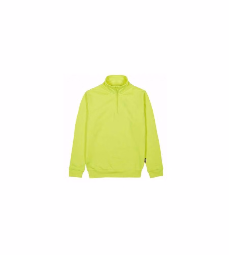 Felpa Zip Corta Yellow Fluo Xl Tautra Upower